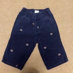 Janie and jack navy corduroy football pants